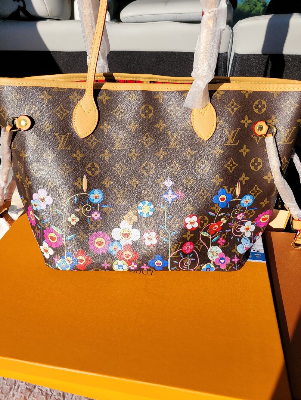 Multicolored Logo Style Tote Bag (The Unbranded Brand)